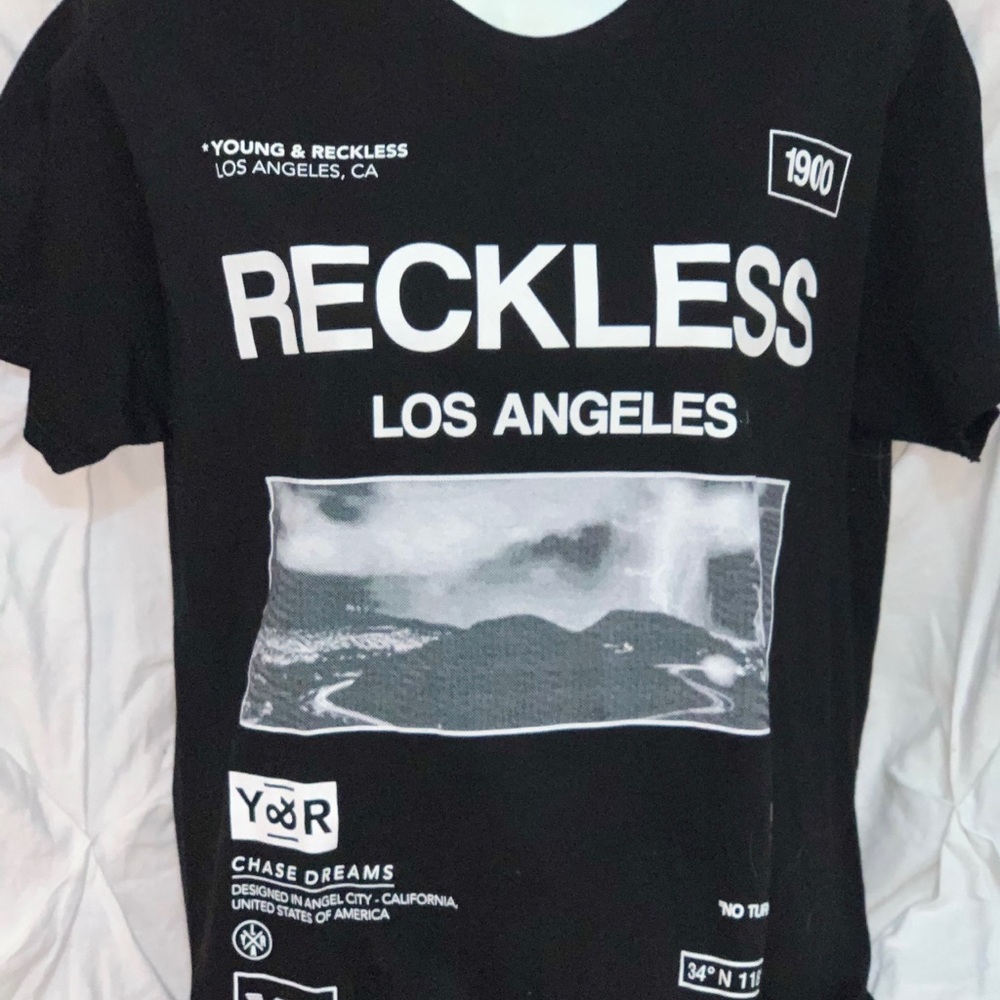 Brand New Size Medium Young & Reckless Graphic Tee